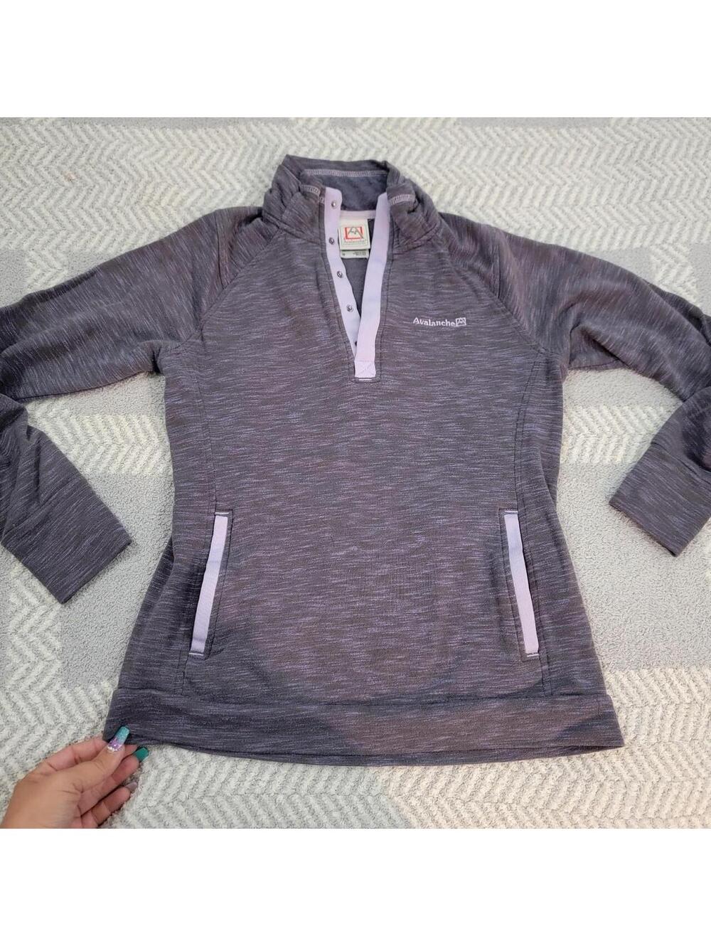 Avalanche gray heather quarter zip sweatshirt #outdoor #athletic